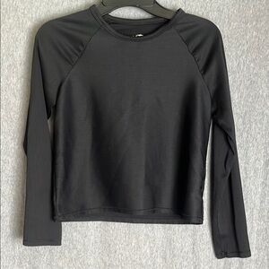 AVIA Little Girl Athletic Wear Black Long Sleeve Top Size 7/8 M